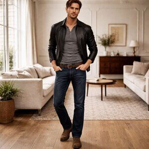 Burberry Brit Steadman Straight Leg Jeans Dark Wash Denim Men’s 28 x 32 Cotton